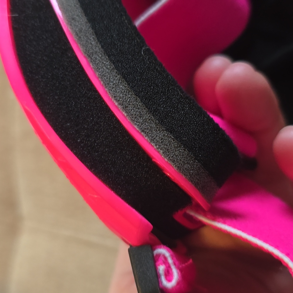 Pink Ski Goggles w/ Mirrored Lenses - Picture 3 of 5